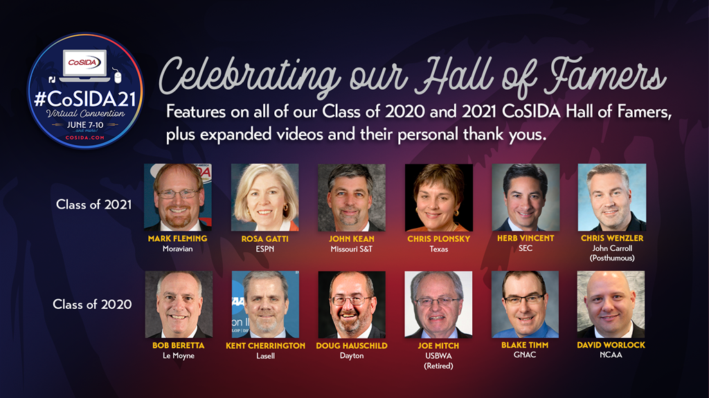 Celebrating Our CoSIDA Hall of Fame Classes of 2020 and 2021